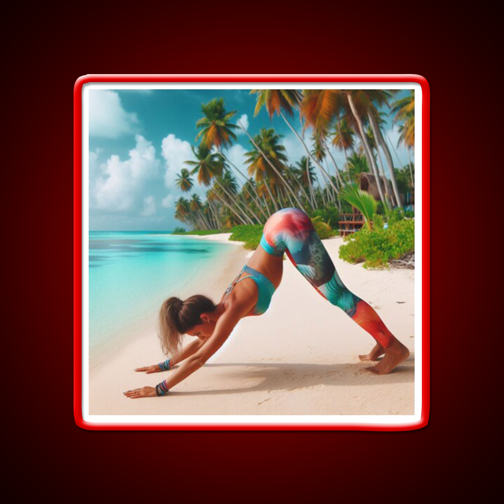 Yoga Led Neon Sign For Wellness Space Yoga Studio Home Gym Rgb Color