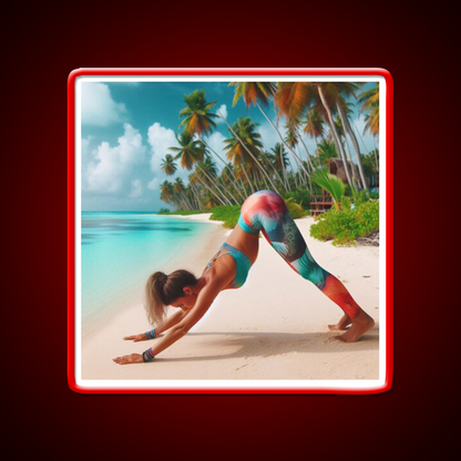 Yoga Led Neon Sign For Wellness Space Yoga Studio Home Gym Rgb Color