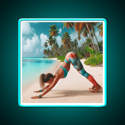 Yoga Led Neon Sign For Wellness Space Yoga Studio Home Gym Rgb Color - Shineneon