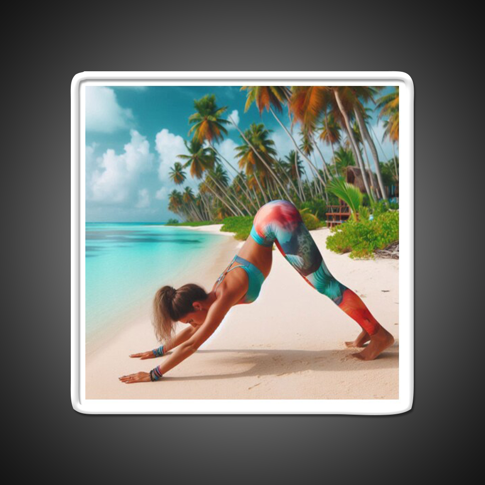 Yoga Led Neon Sign For Wellness Space Yoga Studio Home Gym Rgb Color