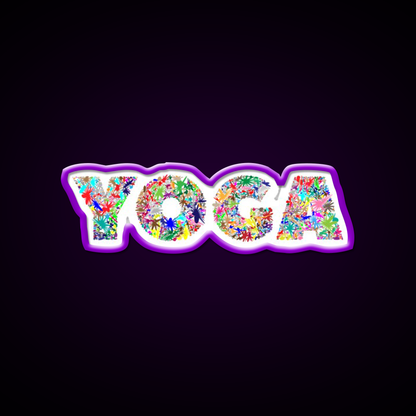 Yoga Led Neon Sign For Wellness Space Yoga Studio Led Sign Rgb Color