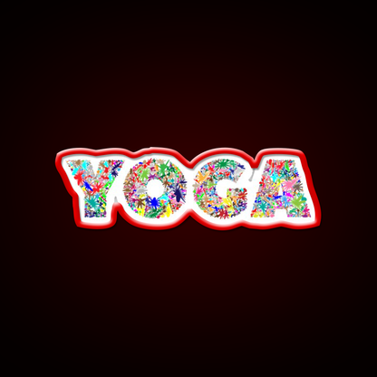 Yoga Led Neon Sign For Wellness Space Yoga Studio Led Sign Rgb Color