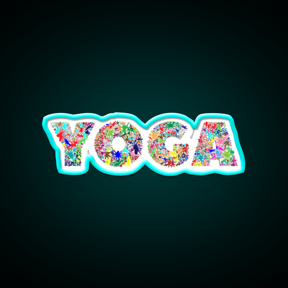 Yoga Led Neon Sign For Wellness Space Yoga Studio Led Sign Rgb Color - Shineneon