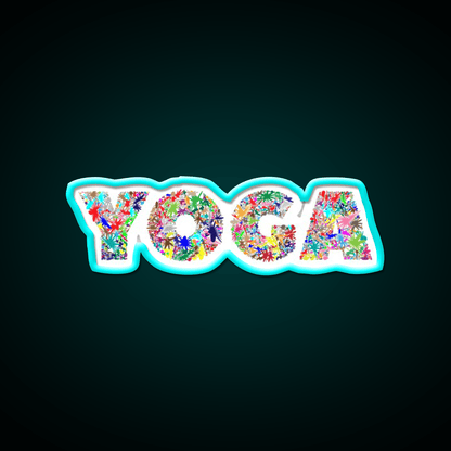 Yoga Led Neon Sign For Wellness Space Yoga Studio Led Sign Rgb Color - Shineneon