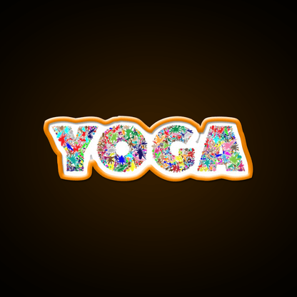 Yoga Led Neon Sign For Wellness Space Yoga Studio Led Sign Rgb Color - Shineneon