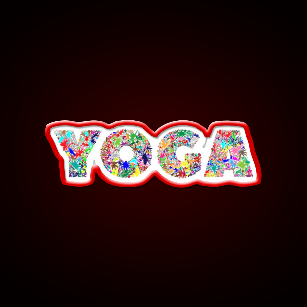 Yoga Led Neon Sign For Wellness Space Yoga Studio Led Sign Rgb Color - Shineneon