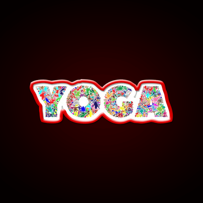 Yoga Led Neon Sign For Wellness Space Yoga Studio Led Sign Rgb Color - Shineneon