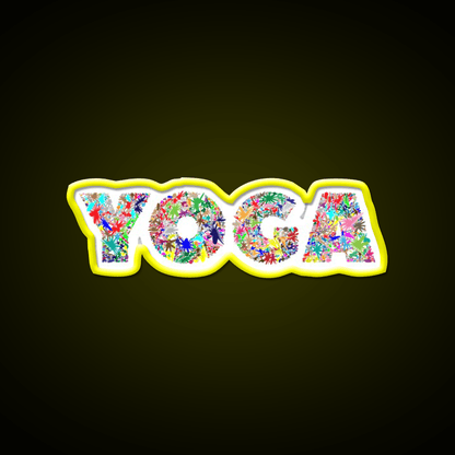 Yoga Led Neon Sign For Wellness Space Yoga Studio Led Sign Rgb Color - Shineneon