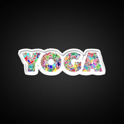 Yoga Led Neon Sign For Wellness Space Yoga Studio Led Sign Rgb Color - Shineneon