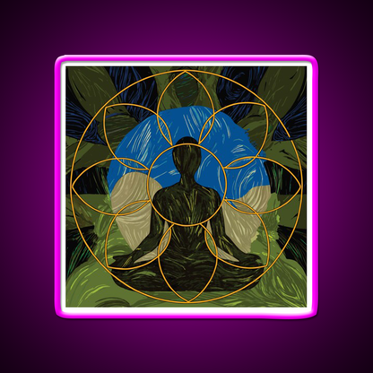 Yoga Led Neon Sign For Wellness Space Yoga Studio Light Sign Rgb Color