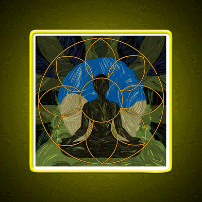 Yoga Led Neon Sign For Wellness Space Yoga Studio Light Sign Rgb Color