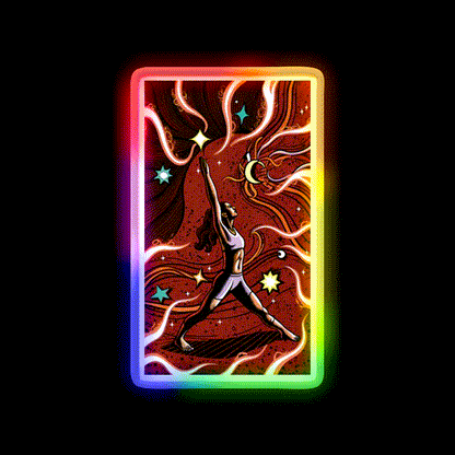 Yoga Led Neon Sign For Wellness Space Yoga Studio Practice Rgb Color