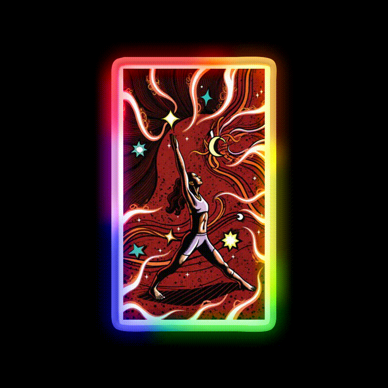 Yoga Led Neon Sign For Wellness Space Yoga Studio Practice Rgb Color