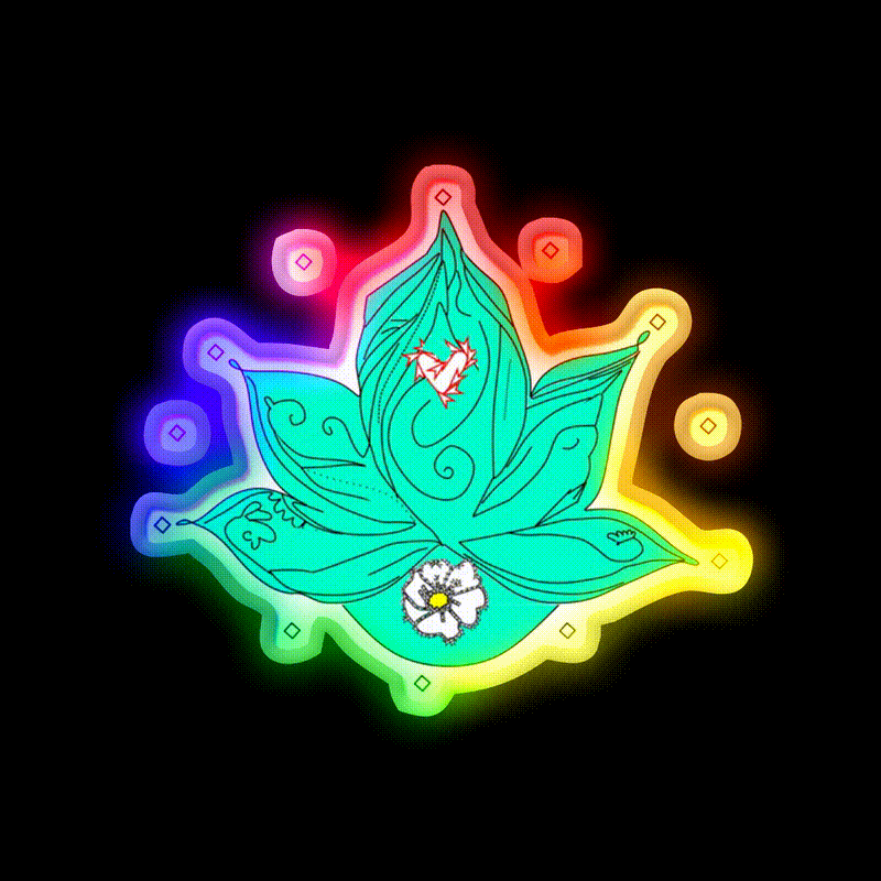 Yoga Led Neon Sign For Wellness Space Yoga Studio Wall Art Rgb Color