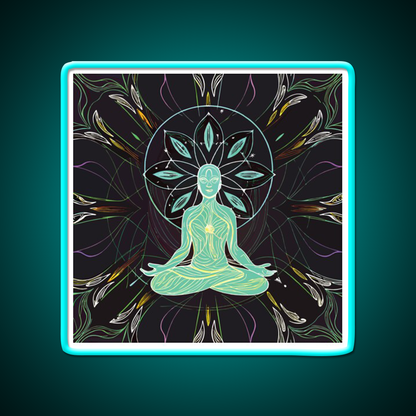 Yoga Led Neon Sign For Wellness Space Yoga Studio Wall Sign Rgb Color