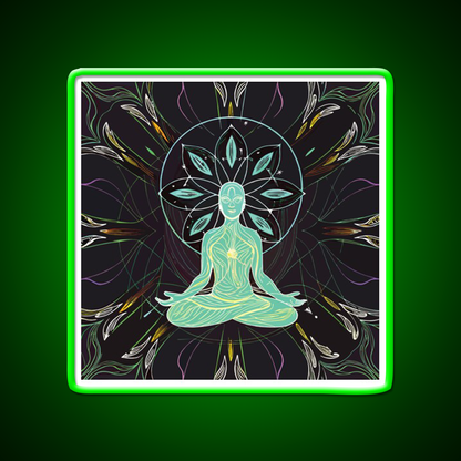 Yoga Led Neon Sign For Wellness Space Yoga Studio Wall Sign Rgb Color