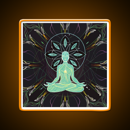 Yoga Led Neon Sign For Wellness Space Yoga Studio Wall Sign Rgb Color