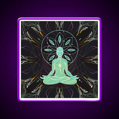 Yoga Led Neon Sign For Wellness Space Yoga Studio Wall Sign Rgb Color