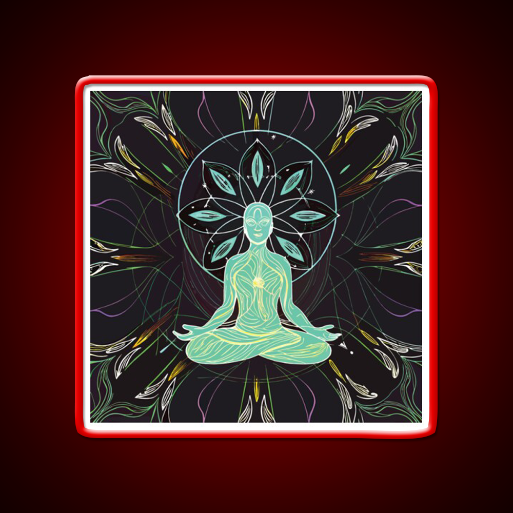 Yoga Led Neon Sign For Wellness Space Yoga Studio Wall Sign Rgb Color