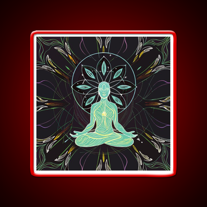 Yoga Led Neon Sign For Wellness Space Yoga Studio Wall Sign Rgb Color