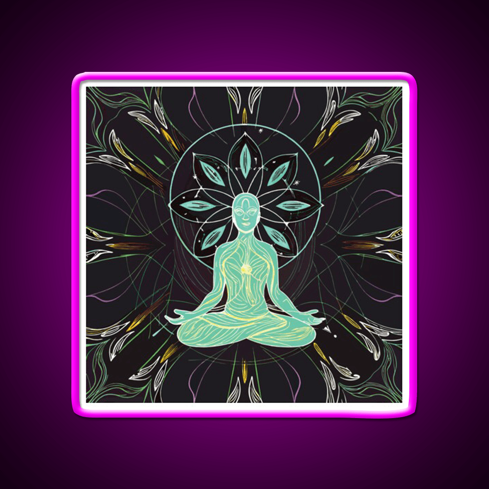 Yoga Led Neon Sign For Wellness Space Yoga Studio Wall Sign Rgb Color - Shineneon