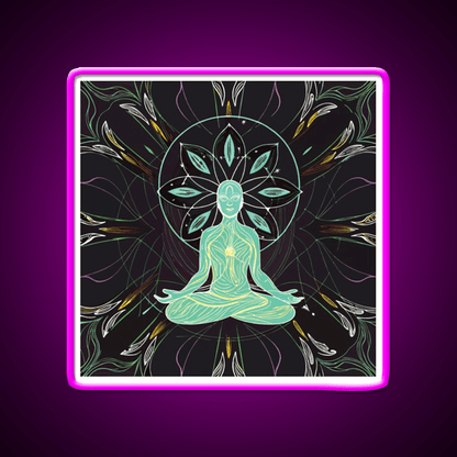 Yoga Led Neon Sign For Wellness Space Yoga Studio Wall Sign Rgb Color - Shineneon