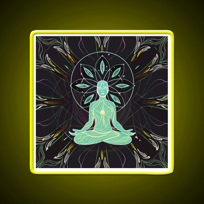 Yoga Led Neon Sign For Wellness Space Yoga Studio Wall Sign Rgb Color