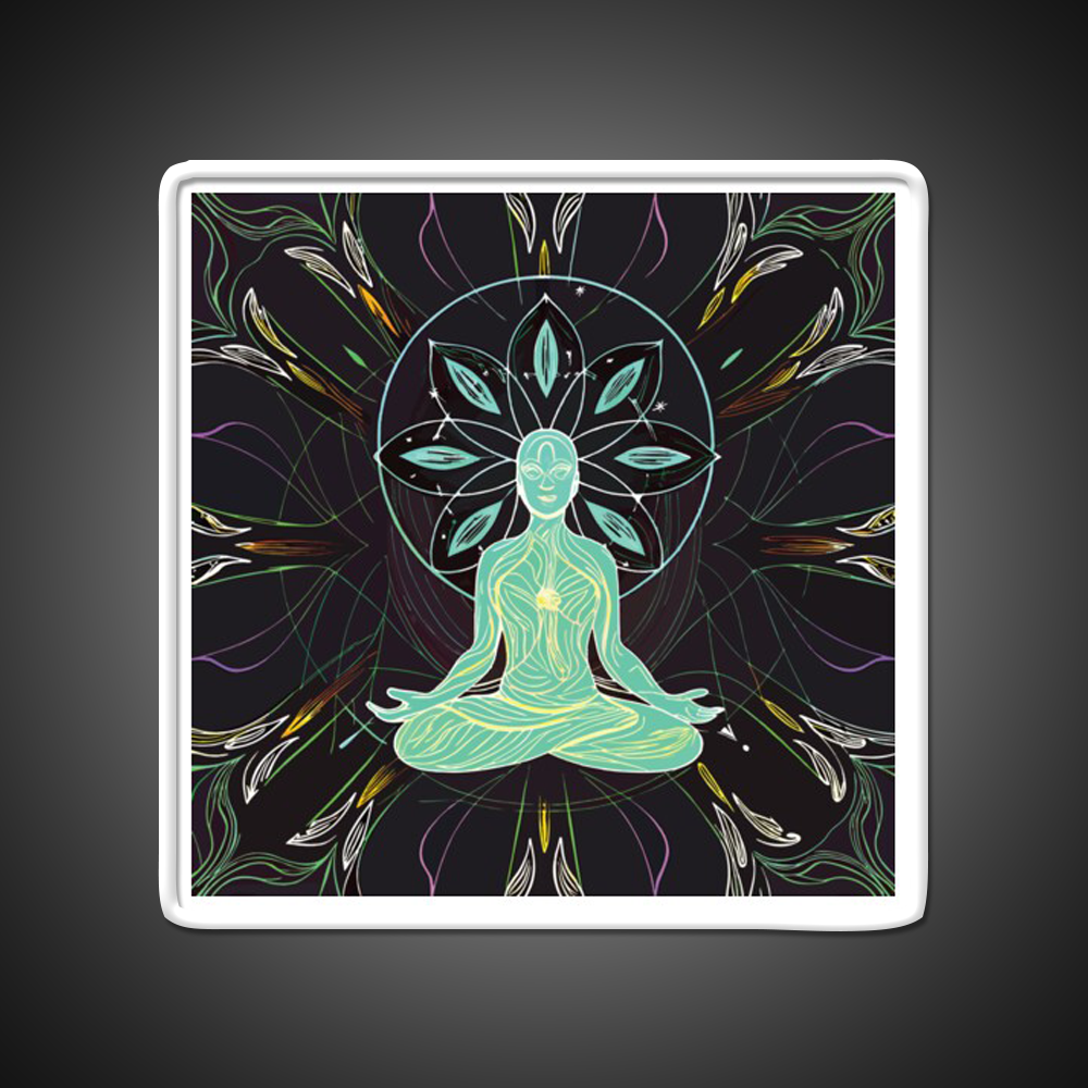 Yoga Led Neon Sign For Wellness Space Yoga Studio Wall Sign Rgb Color