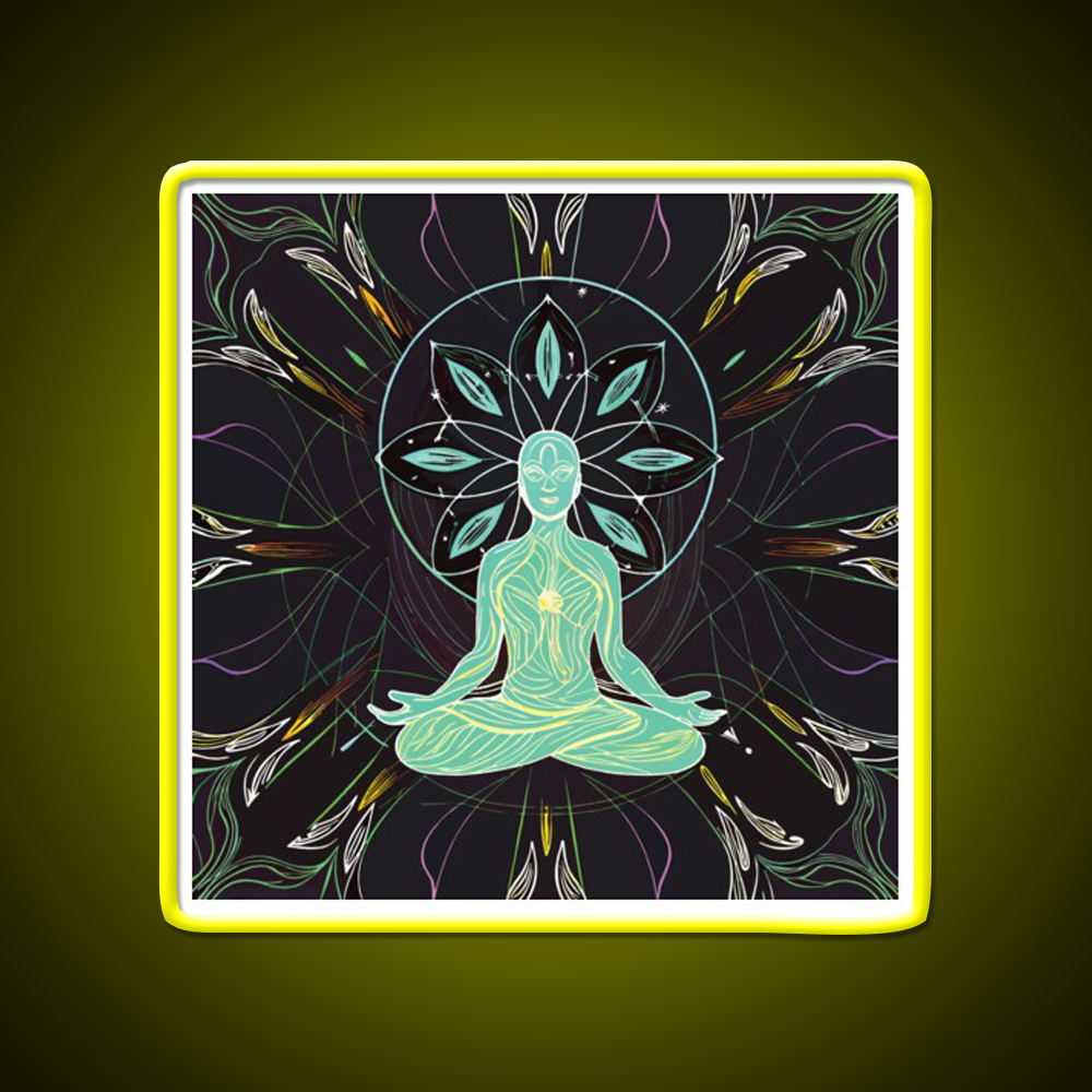 Yoga Led Neon Sign For Wellness Space Yoga Studio Wall Sign Rgb Color