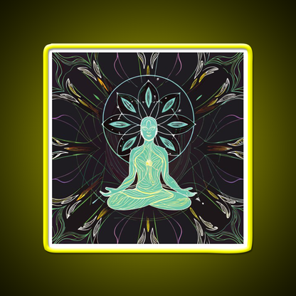 Yoga Led Neon Sign For Wellness Space Yoga Studio Wall Sign Rgb Color