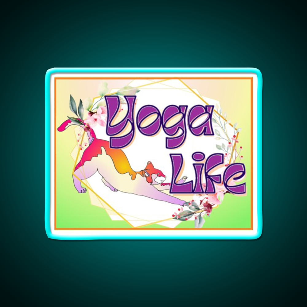 Yoga Life Yoga Led Neon Sign For Wellness Space Rgb Color