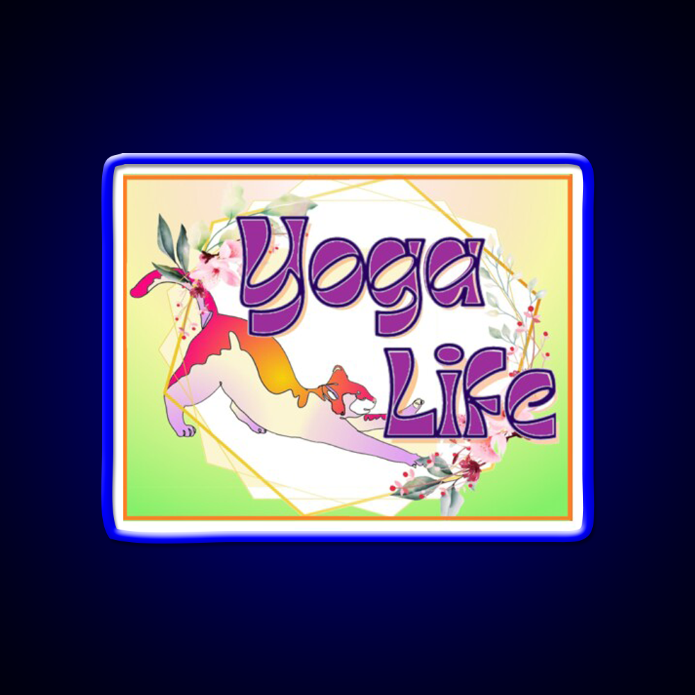 Yoga Life Yoga Led Neon Sign For Wellness Space Rgb Color