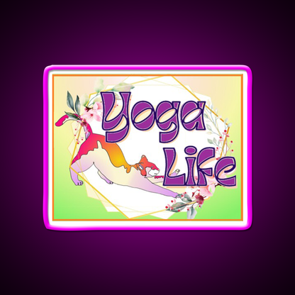 Yoga Life Yoga Led Neon Sign For Wellness Space Rgb Color