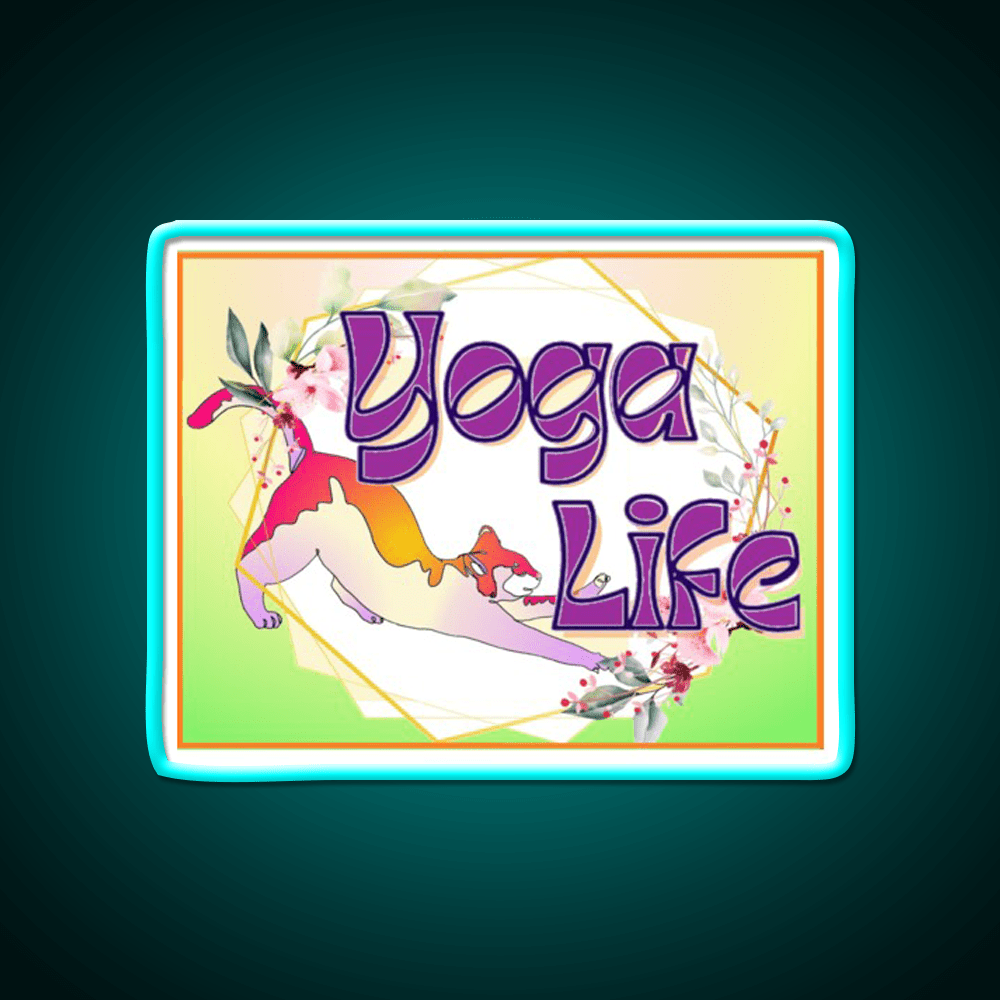 Yoga Life Yoga Led Neon Sign For Wellness Space Rgb Color - Shineneon