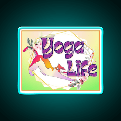 Yoga Life Yoga Led Neon Sign For Wellness Space Rgb Color - Shineneon