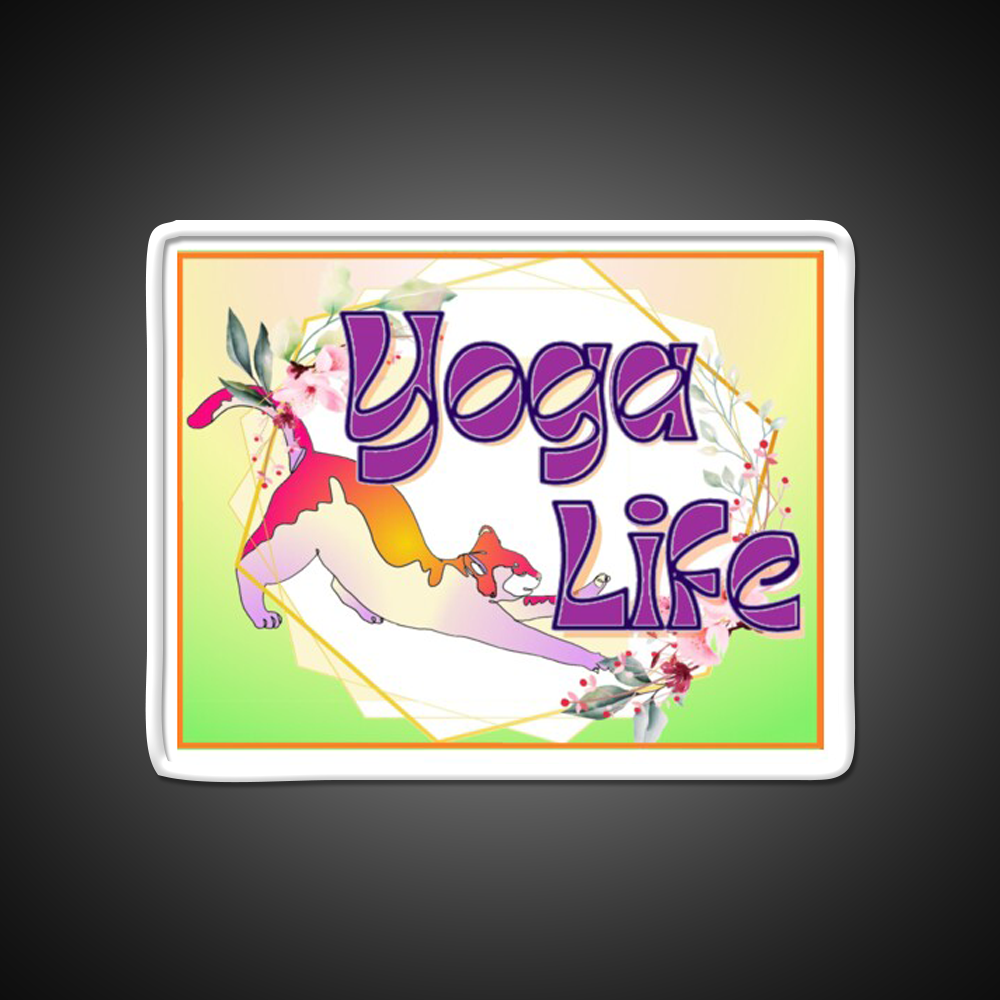 Yoga Life Yoga Led Neon Sign For Wellness Space Rgb Color