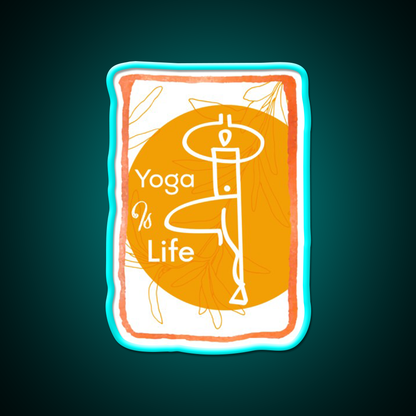 Yoga Life Yoga Led Neon Sign For Wellness Space Yoga Studio Rgb Color
