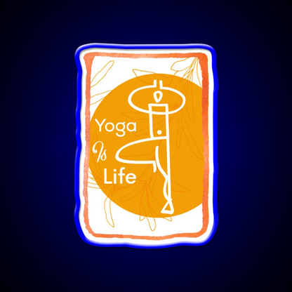 Yoga Life Yoga Led Neon Sign For Wellness Space Yoga Studio Rgb Color