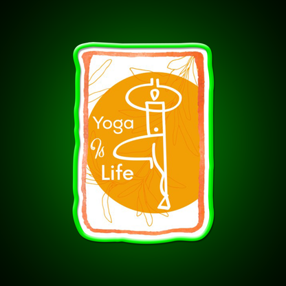 Yoga Life Yoga Led Neon Sign For Wellness Space Yoga Studio Rgb Color