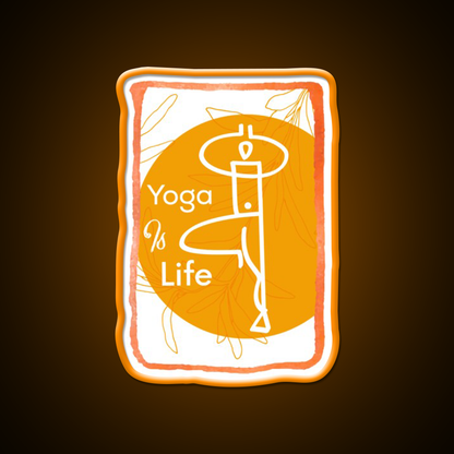 Yoga Life Yoga Led Neon Sign For Wellness Space Yoga Studio Rgb Color