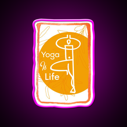 Yoga Life Yoga Led Neon Sign For Wellness Space Yoga Studio Rgb Color