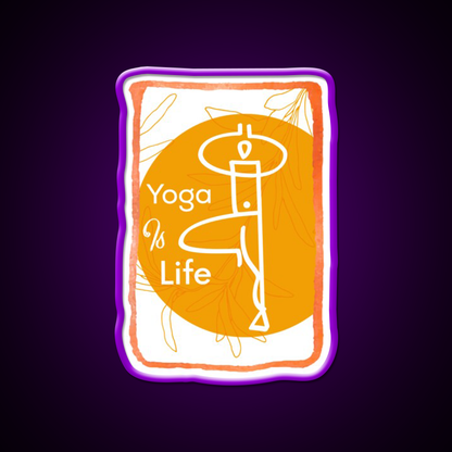 Yoga Life Yoga Led Neon Sign For Wellness Space Yoga Studio Rgb Color