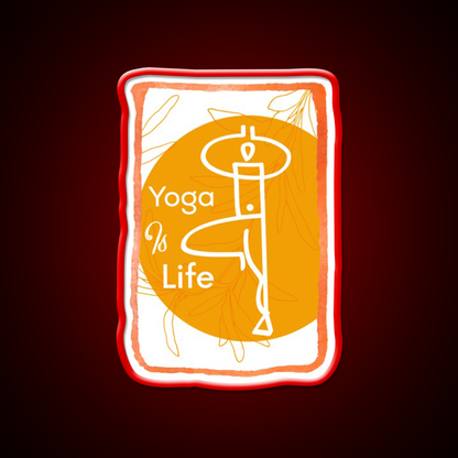 Yoga Life Yoga Led Neon Sign For Wellness Space Yoga Studio Rgb Color