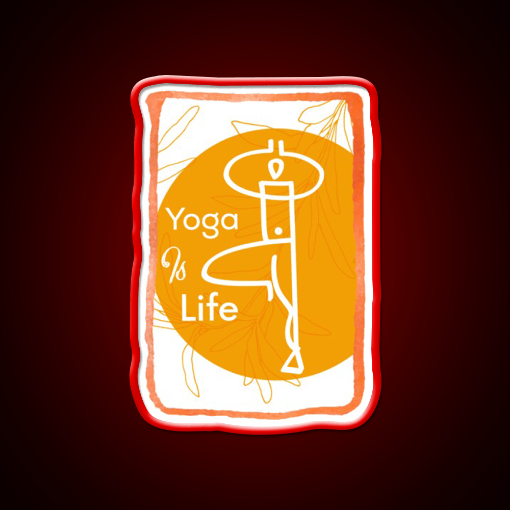 Yoga Life Yoga Led Neon Sign For Wellness Space Yoga Studio Rgb Color - Shineneon