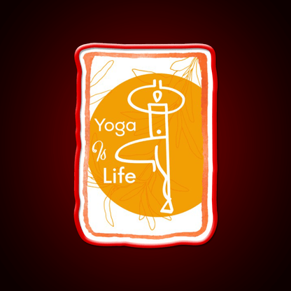 Yoga Life Yoga Led Neon Sign For Wellness Space Yoga Studio Rgb Color - Shineneon
