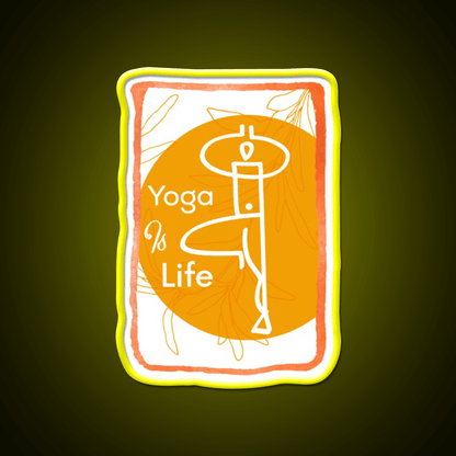 Yoga Life Yoga Led Neon Sign For Wellness Space Yoga Studio Rgb Color - Shineneon