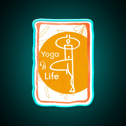 Yoga Life Yoga Led Neon Sign For Wellness Space Yoga Studio Rgb Color - Shineneon