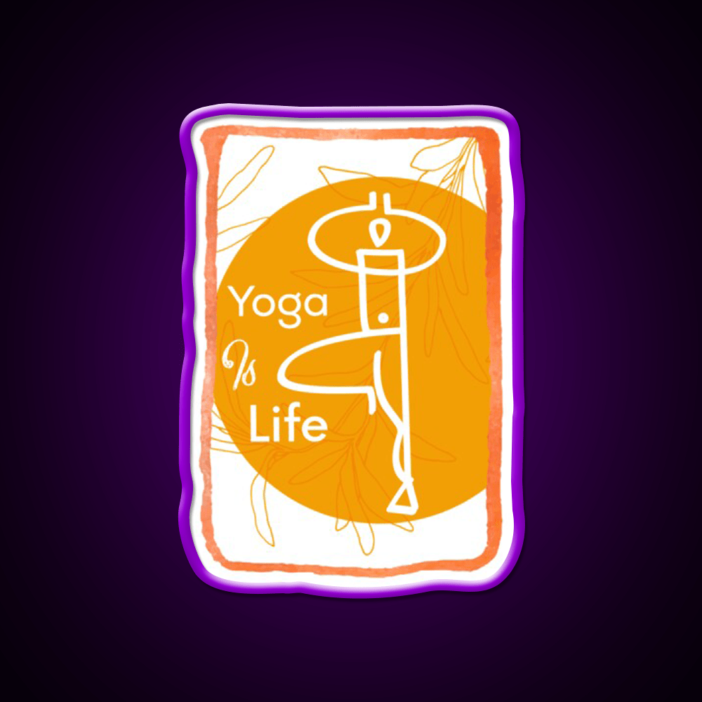 Yoga Life Yoga Led Neon Sign For Wellness Space Yoga Studio Rgb Color - Shineneon