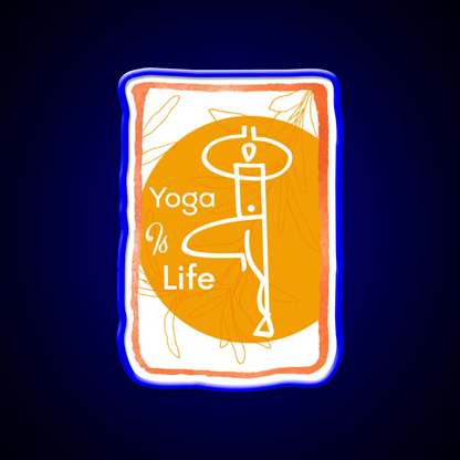 Yoga Life Yoga Led Neon Sign For Wellness Space Yoga Studio Rgb Color - Shineneon