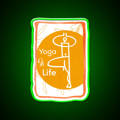 Yoga Life Yoga Led Neon Sign For Wellness Space Yoga Studio Rgb Color - Shineneon